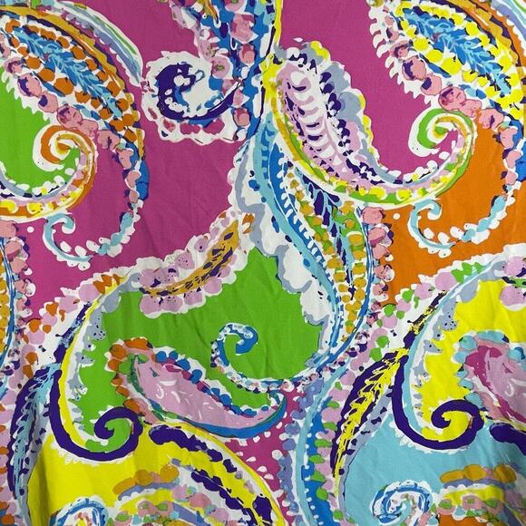 J McLaughlin Top Women's S Boat Neck Catalina Cloth 3/4 Sleeve Colorful Paisley - Picture 7 of 9